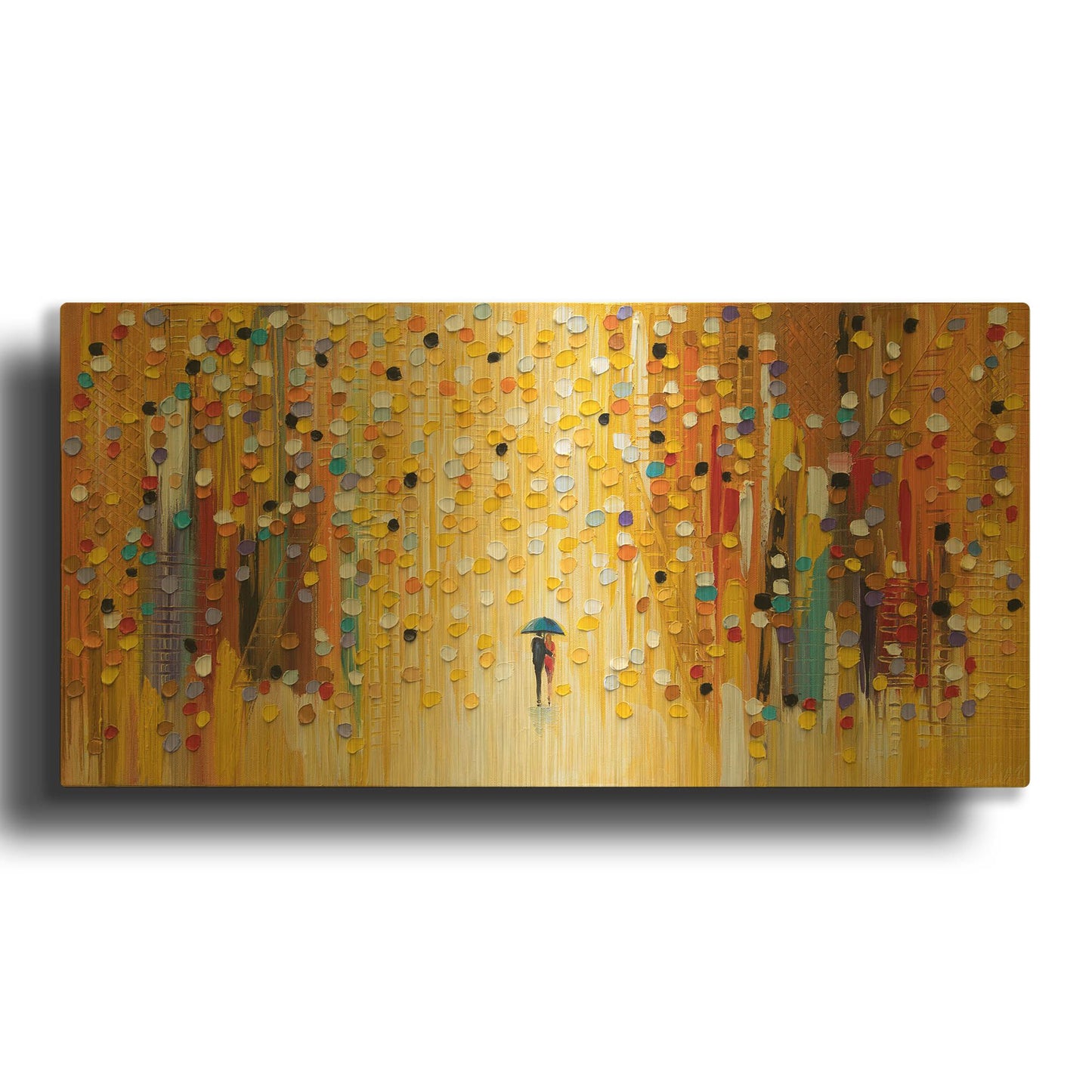 'Hot Sunset' By Ekaterina Ermilkina Gold Metal Wall Art