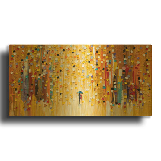 'Hot Sunset' By Ekaterina Ermilkina Gold Metal Wall Art