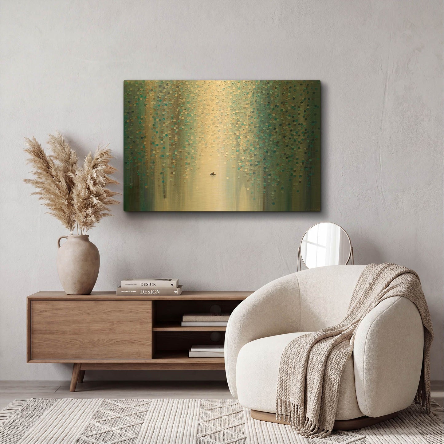 'Lovers' By Ekaterina Ermilkina Gold Metal Wall Art