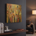 'Nocturne' By Ekaterina Ermilkina Gold Metal Wall Art