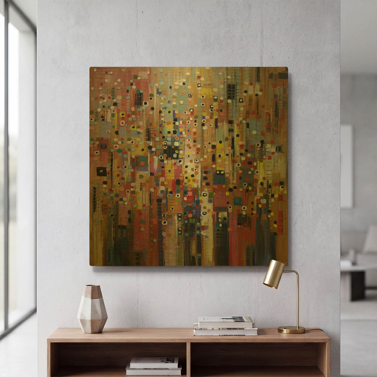 'Nocturne' By Ekaterina Ermilkina Gold Metal Wall Art