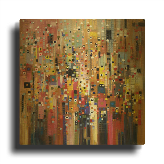 'Nocturne' By Ekaterina Ermilkina Gold Metal Wall Art