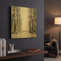 'Street LIfe' By Ekaterina Ermilkina Gold Metal Wall Art