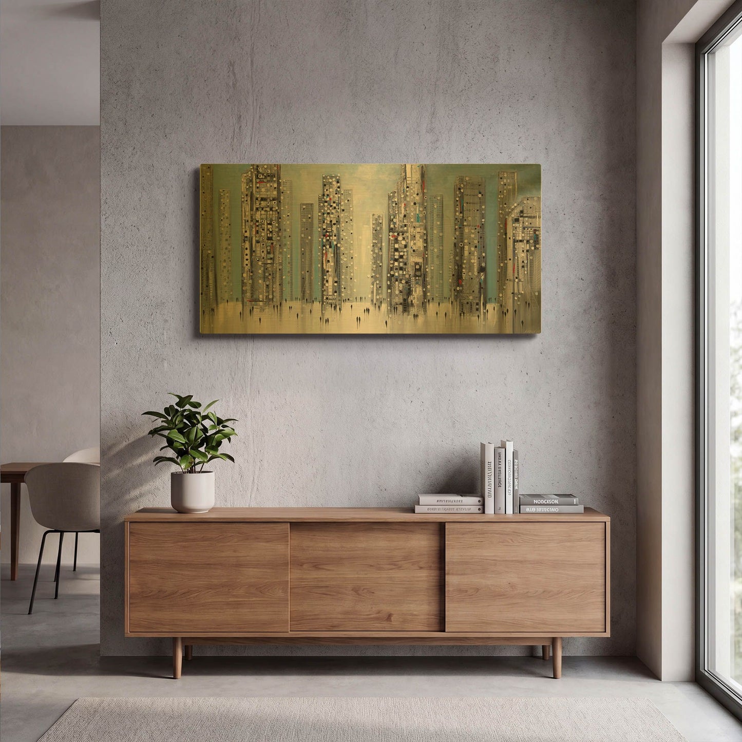 'Streets of Manhattan' By Ekaterina Ermilkina Gold Metal Wall Art