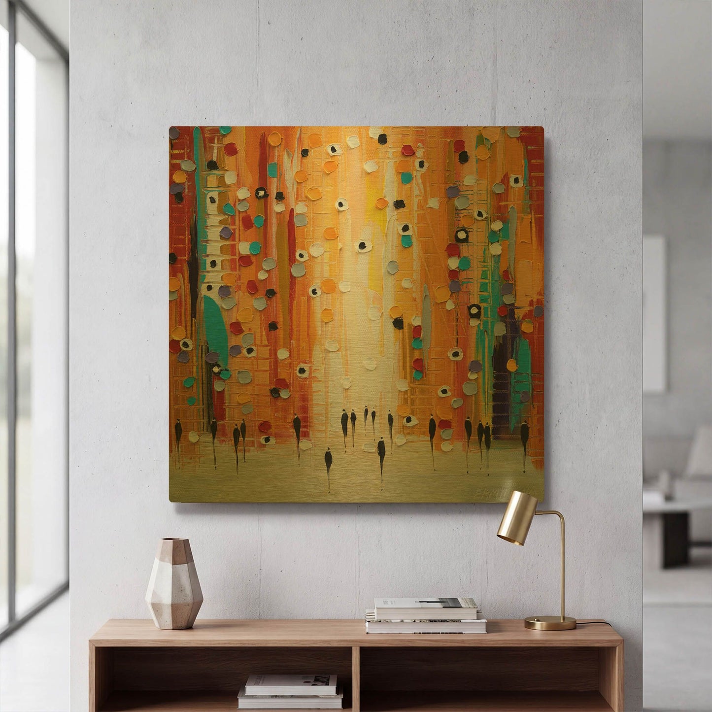 'Sunset Mood' By Ekaterina Ermilkina Gold Metal Wall Art