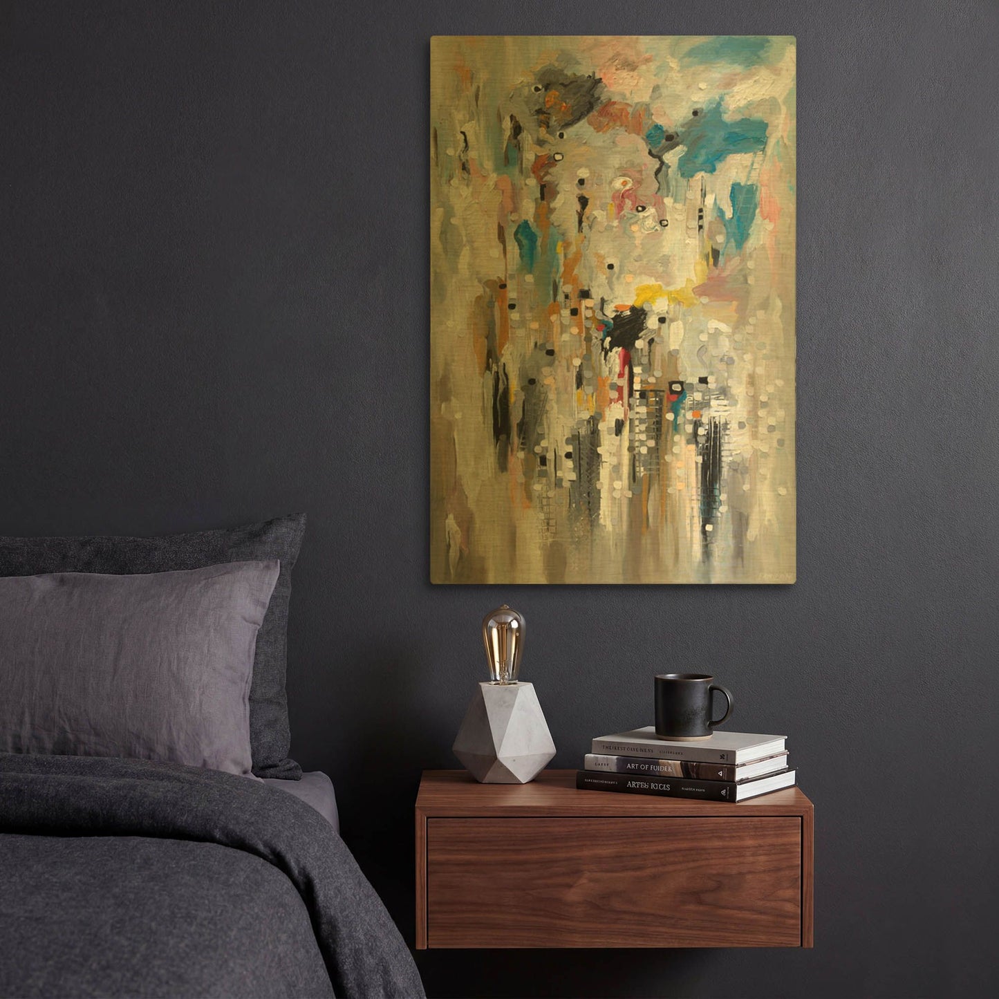 'Untitled' By Ekaterina Ermilkina Gold Metal Wall Art