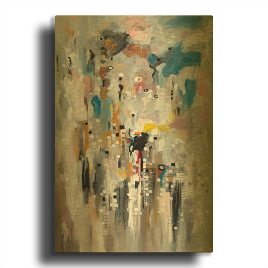 'Untitled' By Ekaterina Ermilkina Gold Metal Wall Art