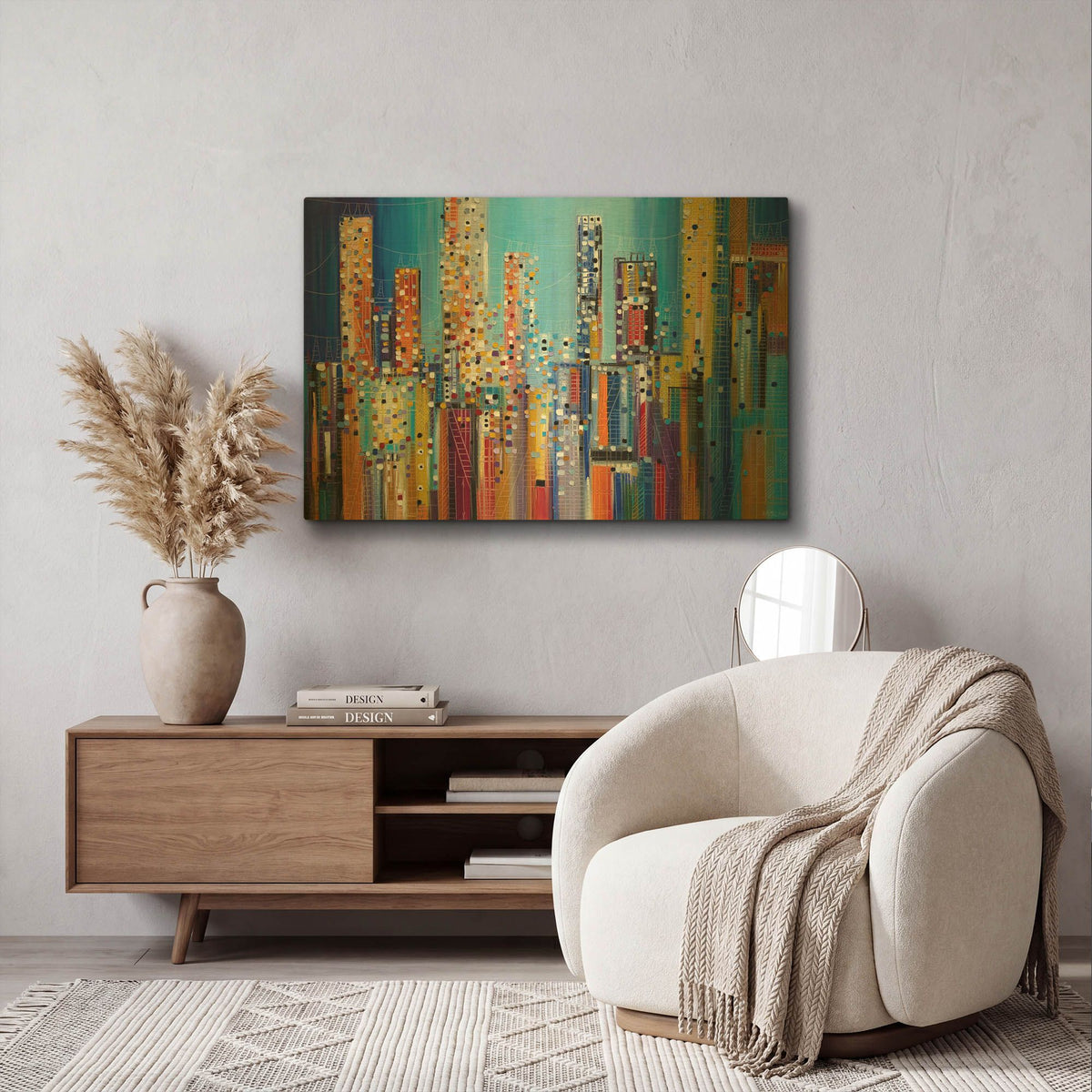 'Urban Core' By Ekaterina Ermilkina Gold Metal Wall Art