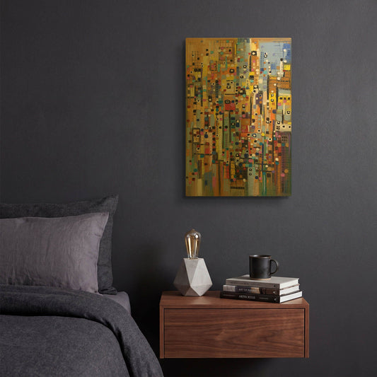 'Wonderful Moments' By Ekaterina Ermilkina Gold Metal Wall Art