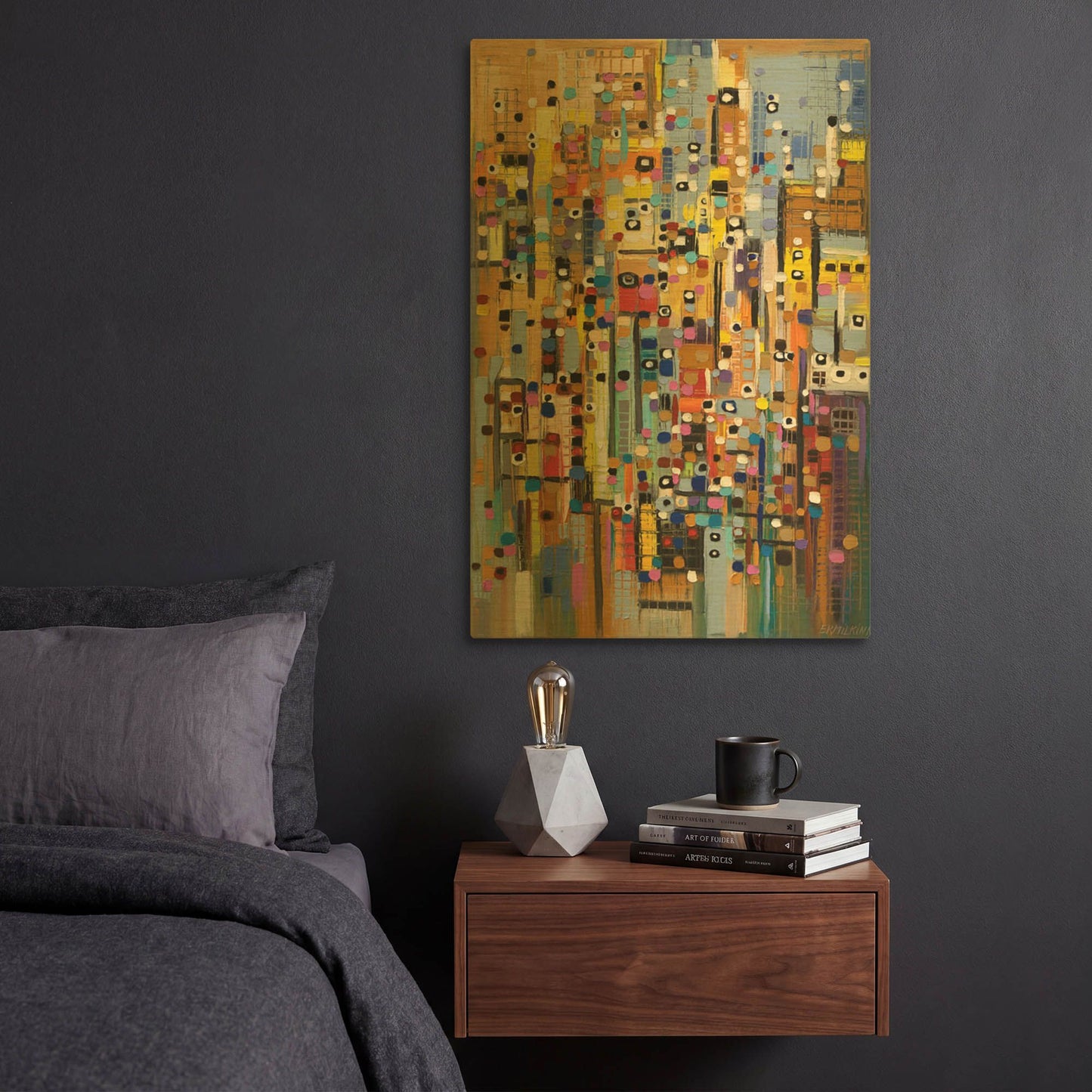 'Wonderful Moments' By Ekaterina Ermilkina Gold Metal Wall Art