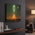 'Go Away' By Ben Heine Gold Metal Wall Art