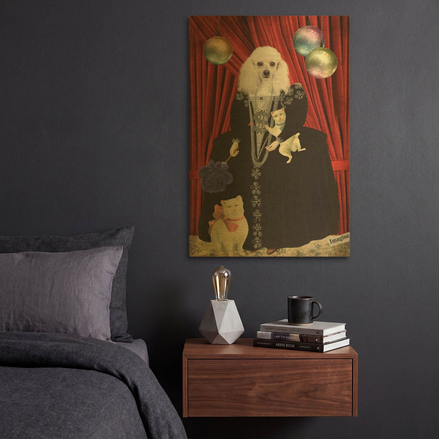 'Jezebel' By Elo Marc Gold Metal Wall Art
