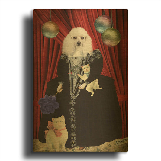 'Jezebel' By Elo Marc Gold Metal Wall Art