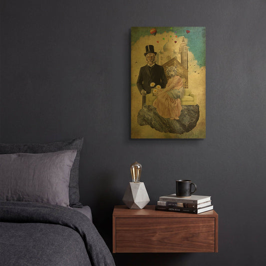 'The Eyes Of The Tiger' By Elo Marc Gold Metal Wall Art