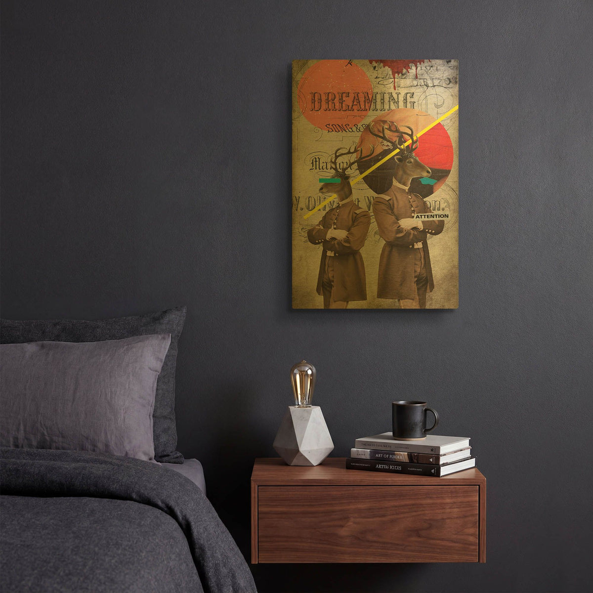 'The Guardians' By Elo Marc Gold Metal Wall Art