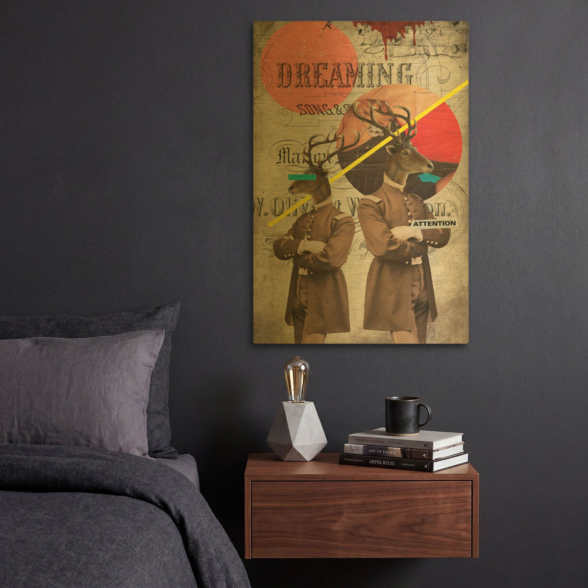 'The Guardians' By Elo Marc Gold Metal Wall Art