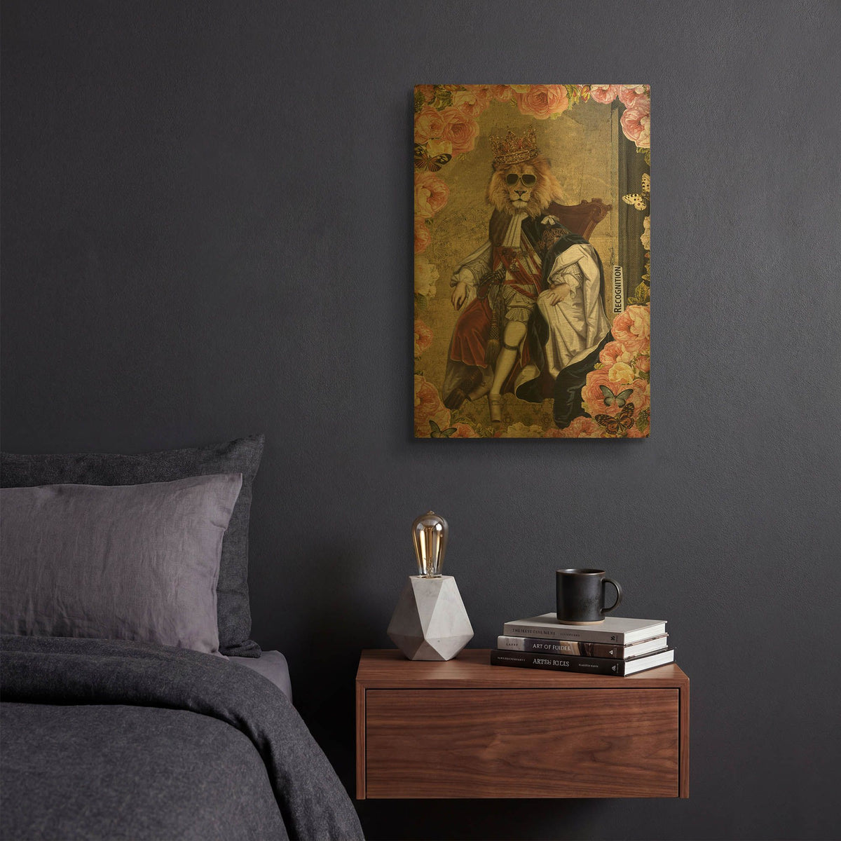 'The King' By Elo Marc Gold Metal Wall Art