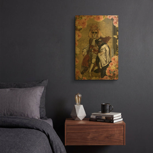 'The King' By Elo Marc Gold Metal Wall Art