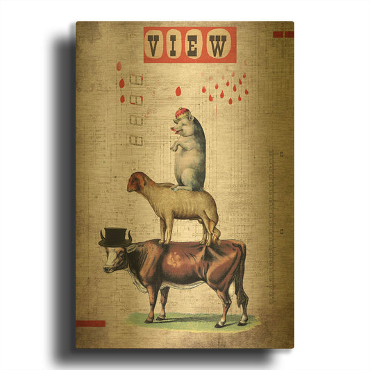 'Together' By Elo Marc Gold Metal Wall Art
