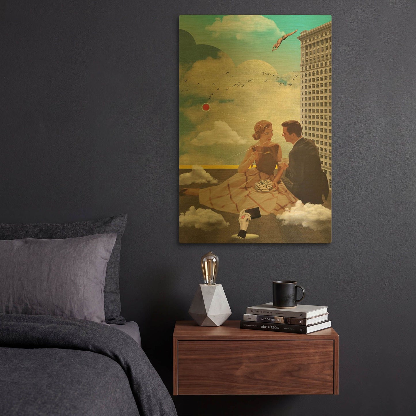 'All Eyes On Me' By Elo Marc Gold Metal Wall Art