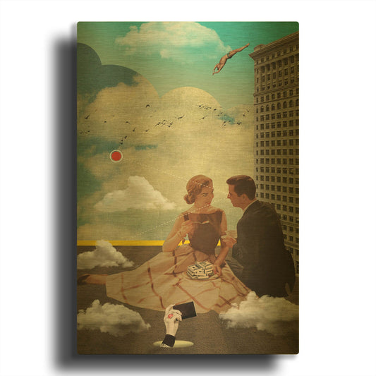'All Eyes On Me' By Elo Marc Gold Metal Wall Art