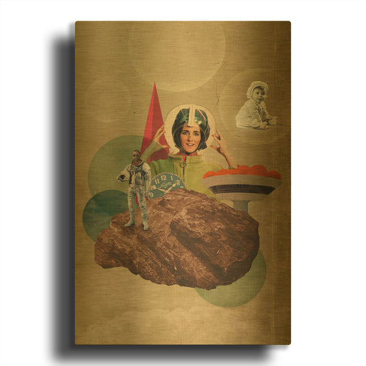 'Origin' By Elo Marc Gold Metal Wall Art