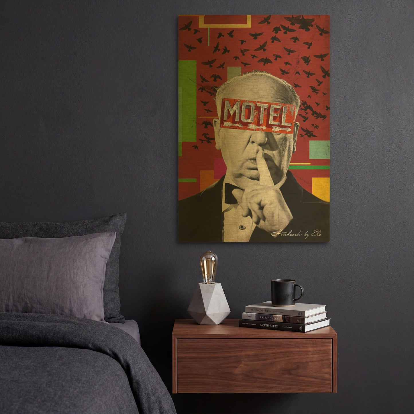 'Alfred' By Elo Marc Gold Metal Wall Art