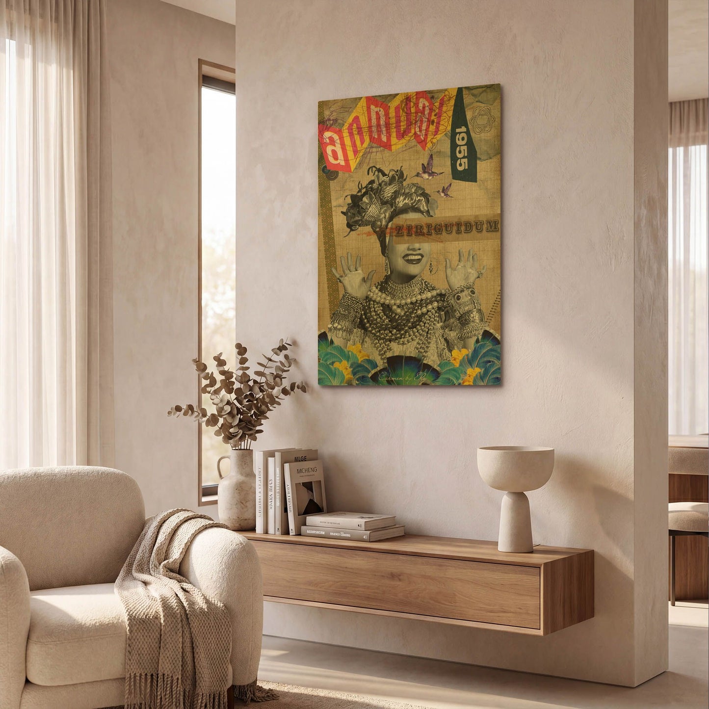 'Carmen' By Elo Marc Gold Metal Wall Art