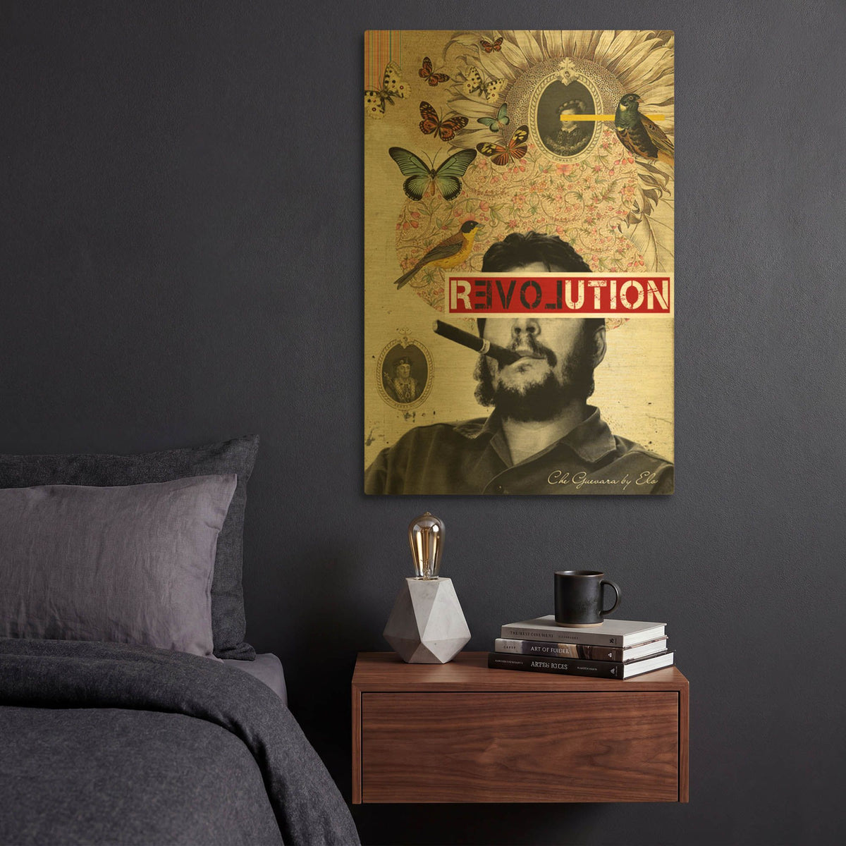 'Che' By Elo Marc Gold Metal Wall Art
