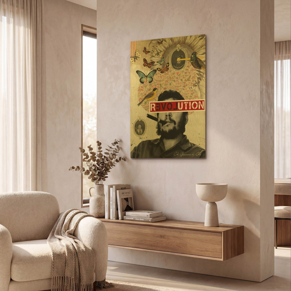 'Che' By Elo Marc Gold Metal Wall Art