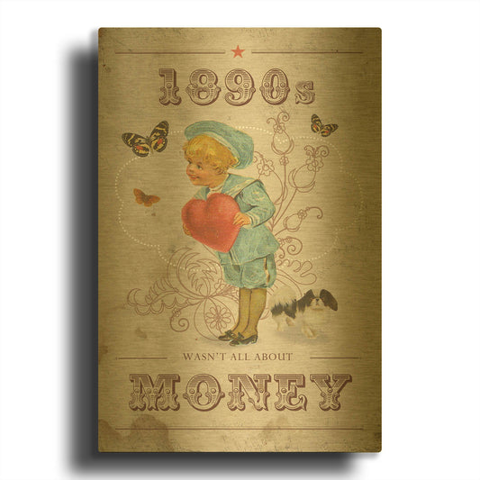 '1890' By Elo Marc Gold Metal Wall Art