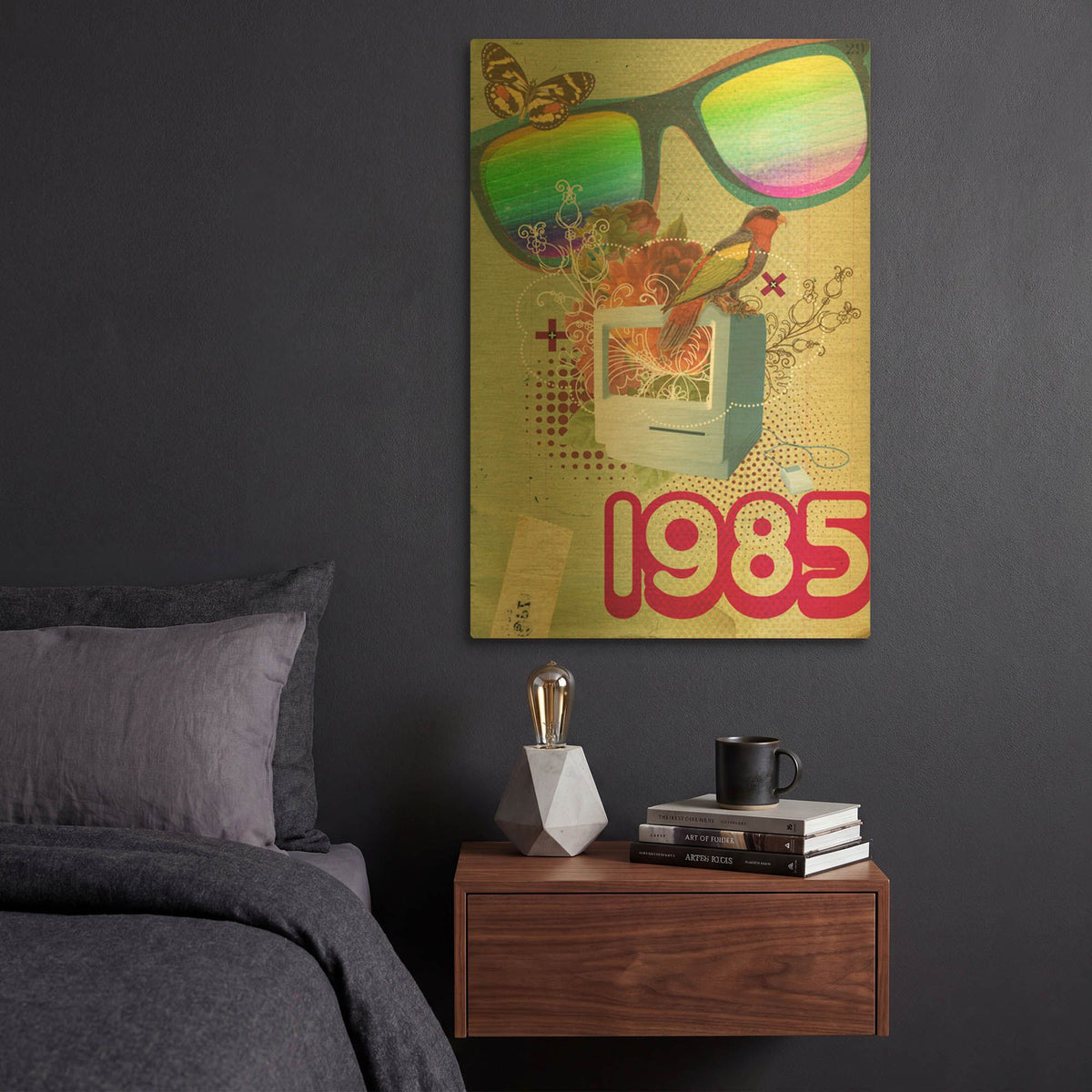 '1985' By Elo Marc Gold Metal Wall Art