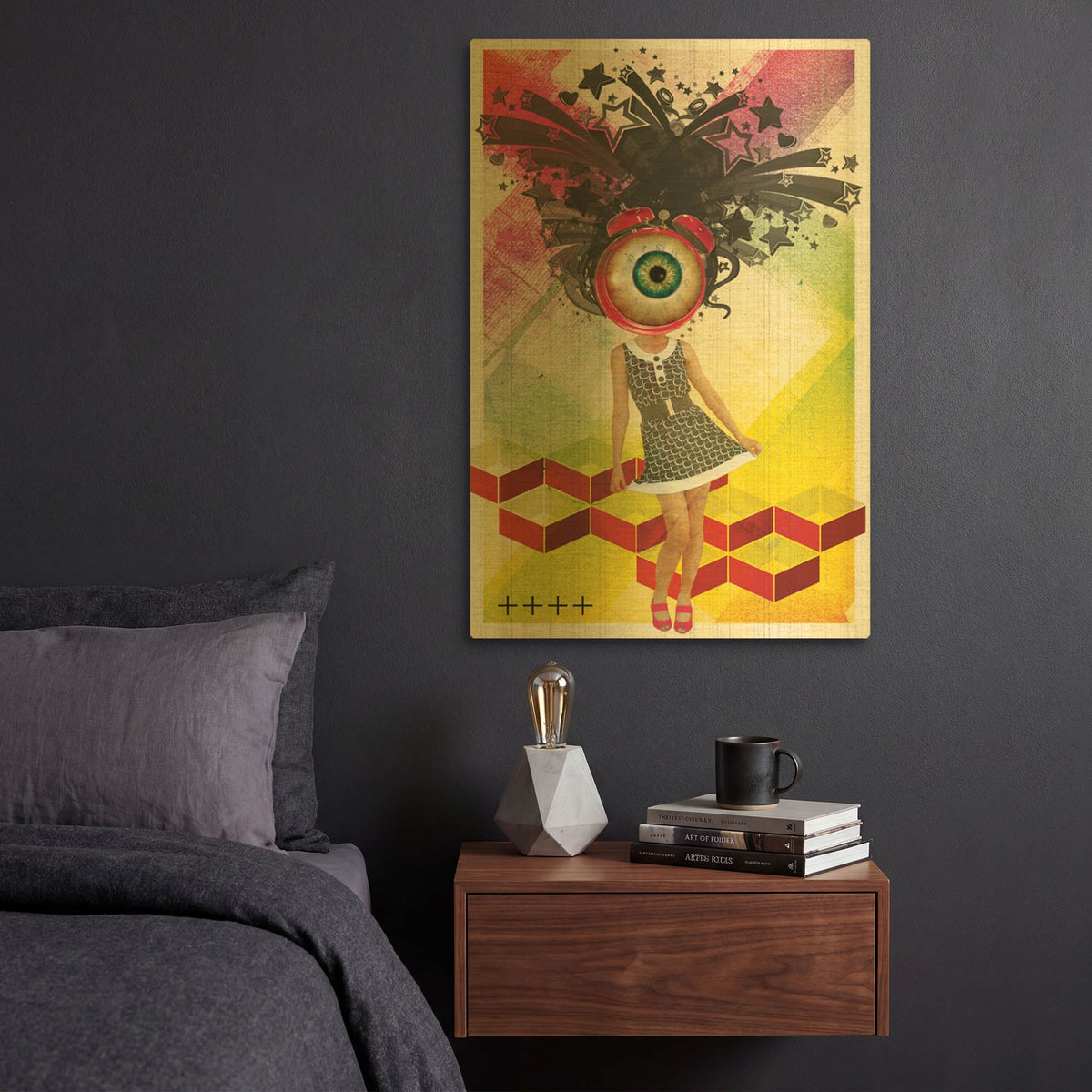 'Do You Watch Your Time' By Elo Marc Gold Metal Wall Art