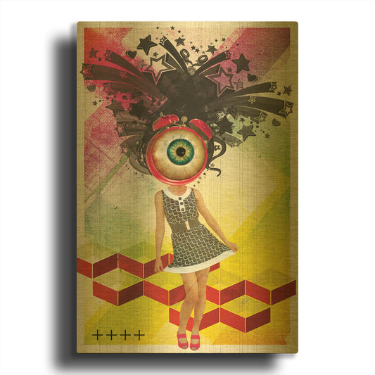 'Do You Watch Your Time' By Elo Marc Gold Metal Wall Art