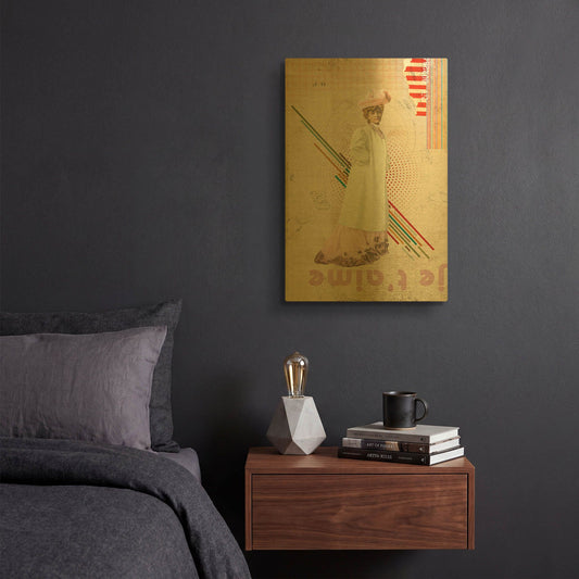 'Je T' By Elo Marc Gold Metal Wall Art