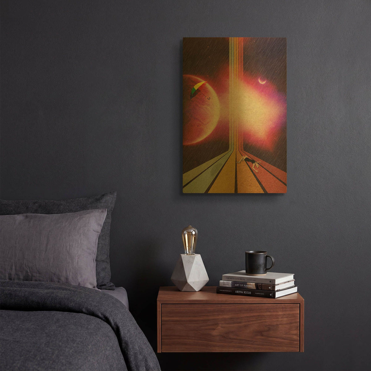 'Lost' By Elo Marc Gold Metal Wall Art