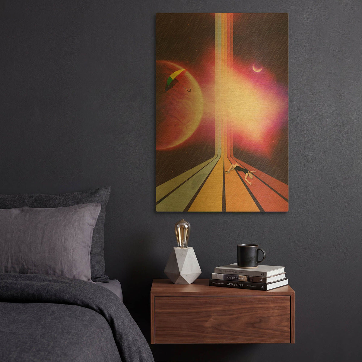'Lost' By Elo Marc Gold Metal Wall Art