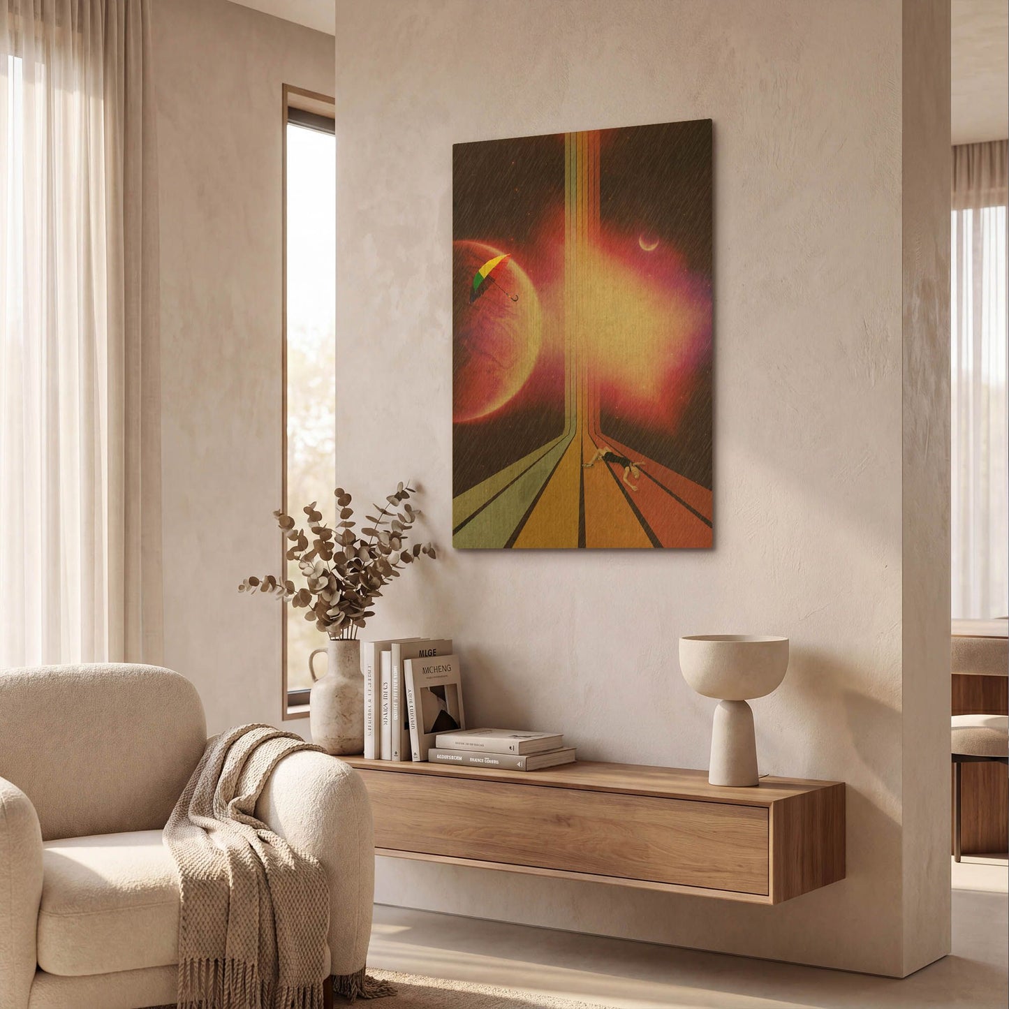 'Lost' By Elo Marc Gold Metal Wall Art
