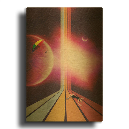 'Lost' By Elo Marc Gold Metal Wall Art