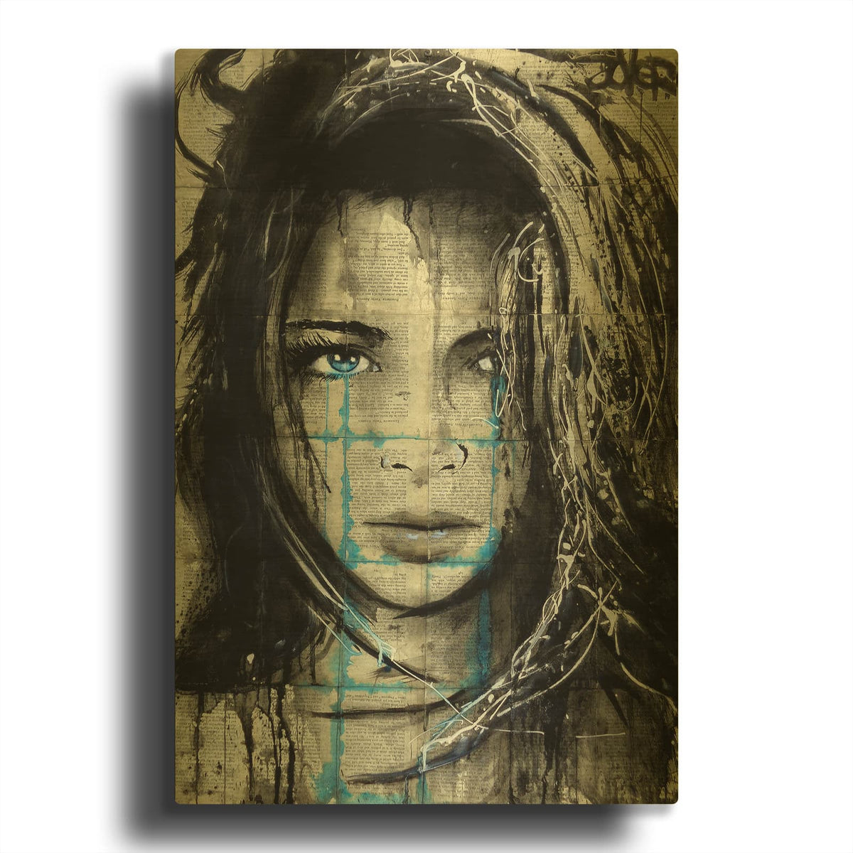 'Somedays2' By Loui Jover Gold Metal Wall Art