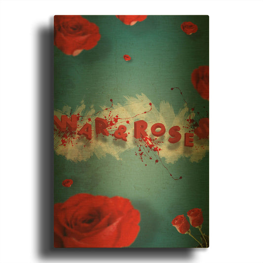 'War And Roses' By Elo Marc Gold Metal Wall Art