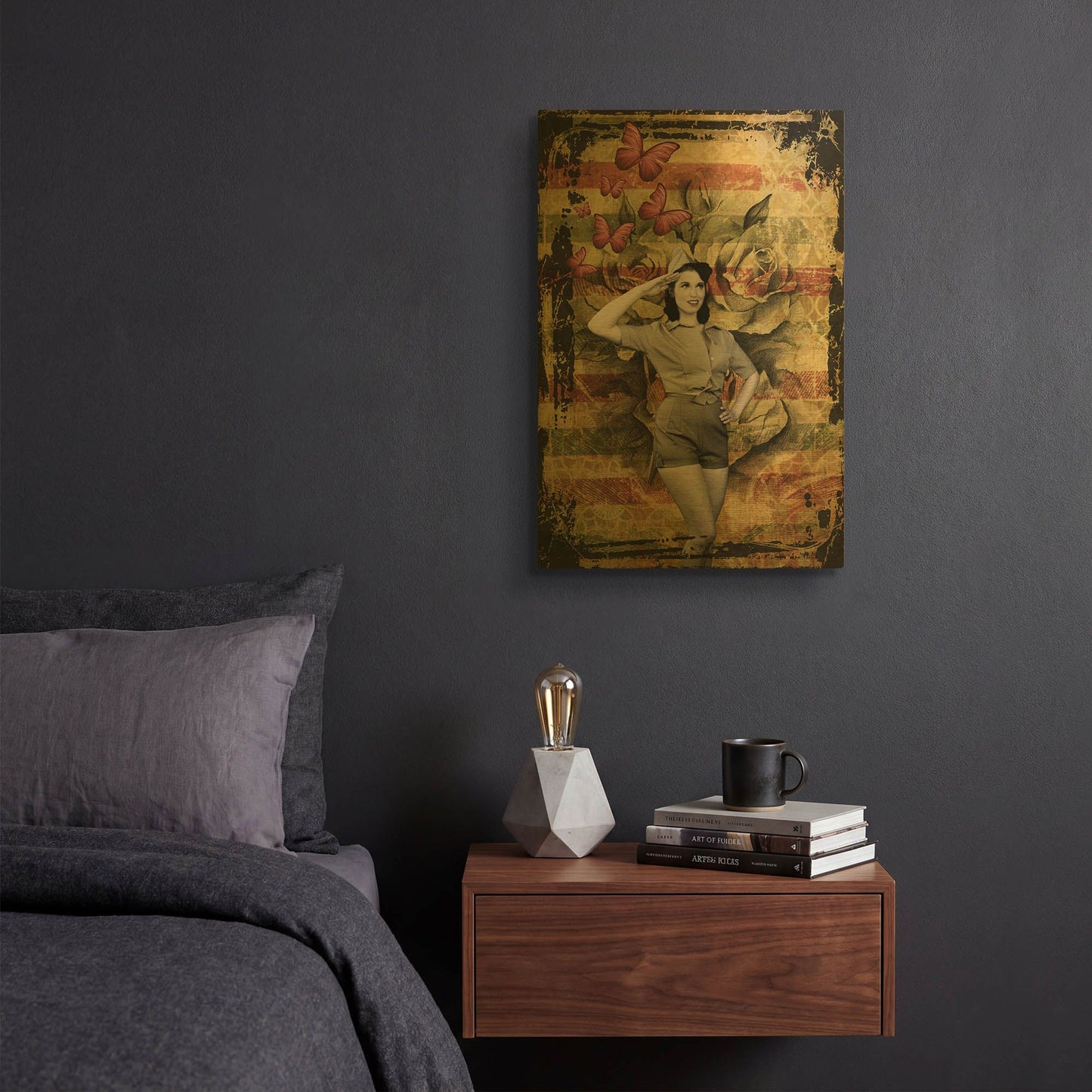 'We Want You' By Elo Marc Gold Metal Wall Art