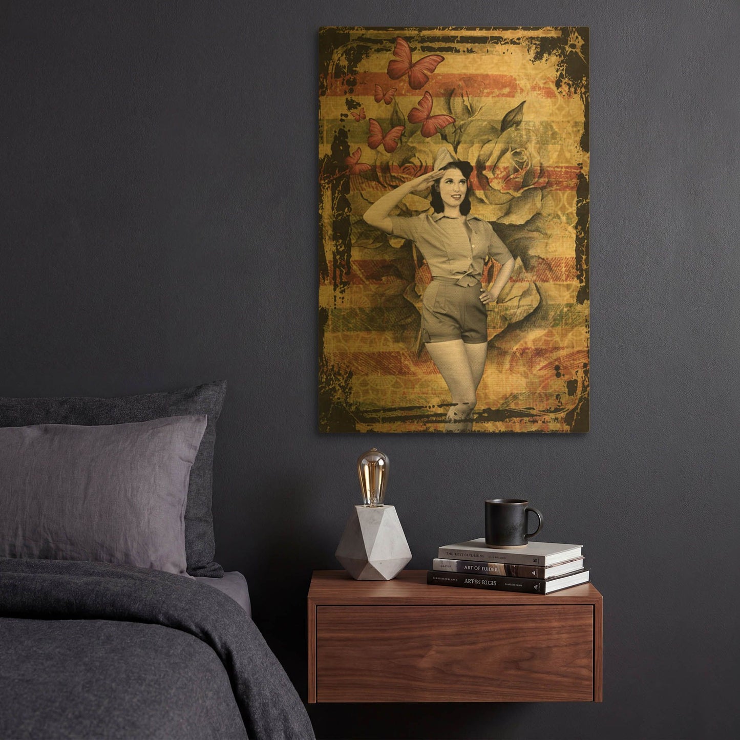'We Want You' By Elo Marc Gold Metal Wall Art
