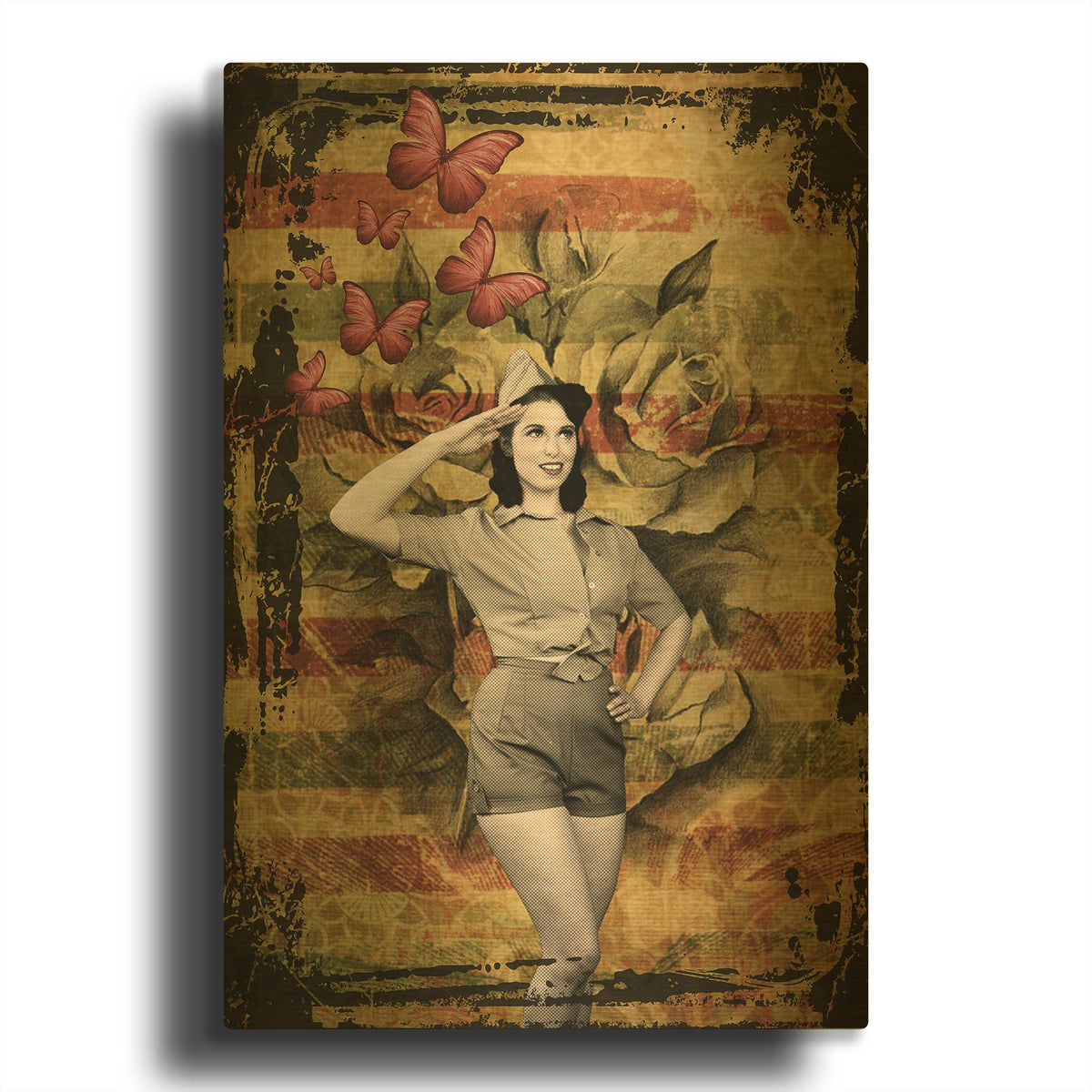 'We Want You' By Elo Marc Gold Metal Wall Art