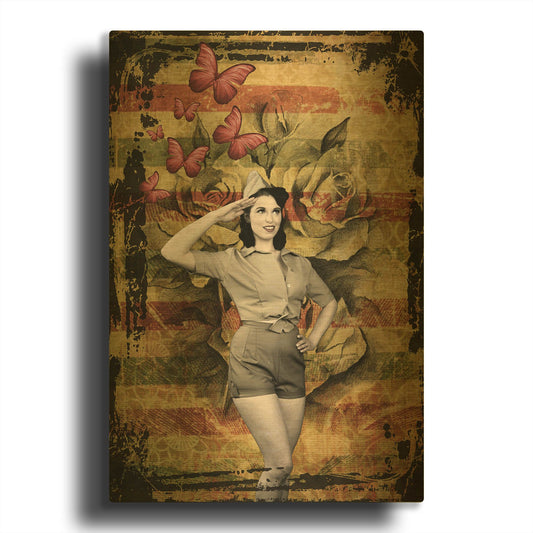 'We Want You' By Elo Marc Gold Metal Wall Art
