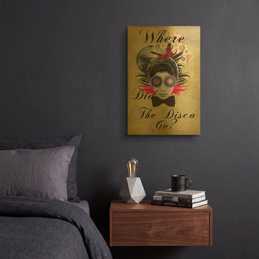 'Where Did The Disco Go' By Elo Marc Gold Metal Wall Art