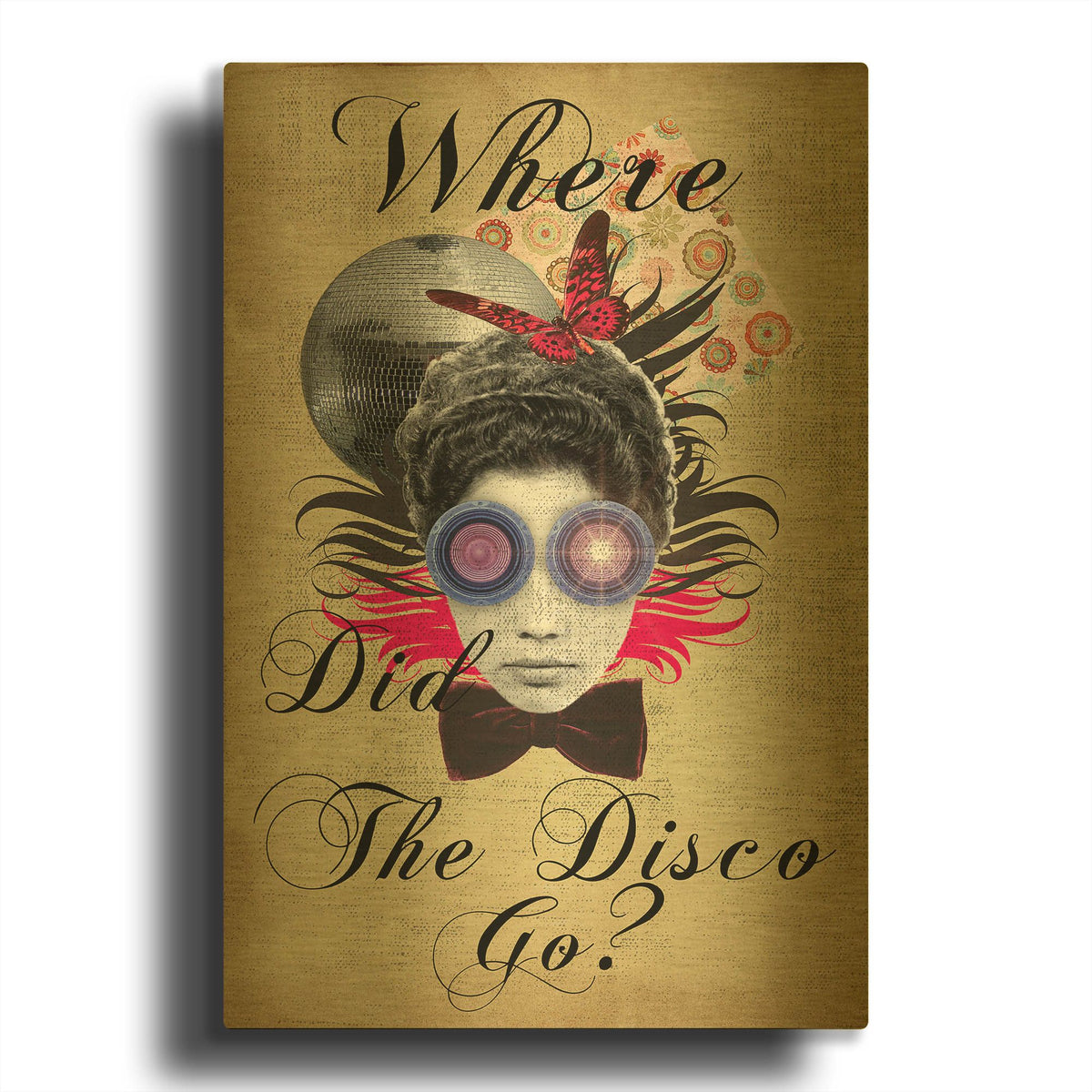'Where Did The Disco Go' By Elo Marc Gold Metal Wall Art