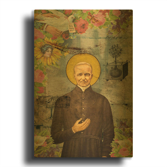 'The Holy Father' By Elo Marc Gold Metal Wall Art