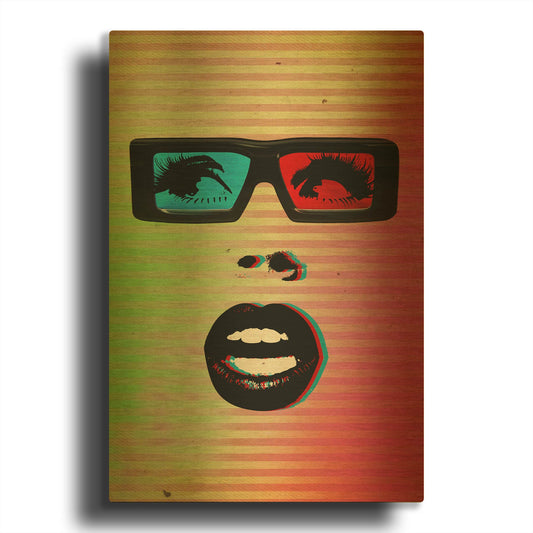 '3D' By Elo Marc Gold Metal Wall Art