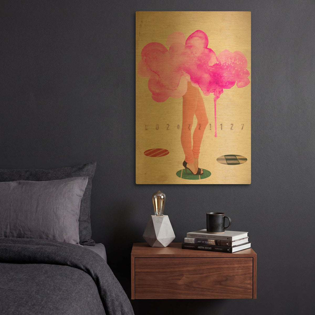 'As It Goes' By Elo Marc Gold Metal Wall Art